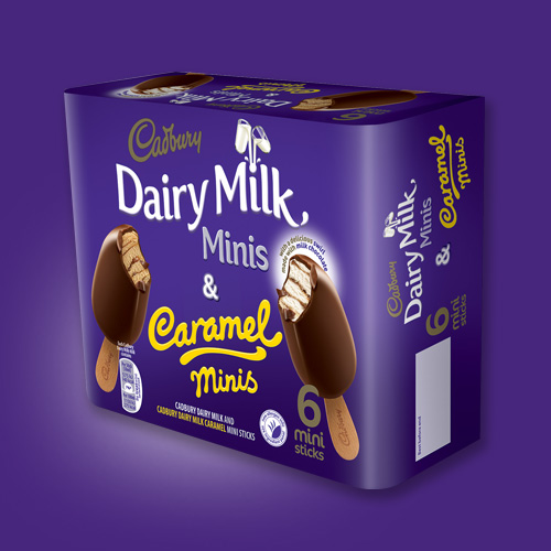 Cadbury Dairy Milk & Caramel Mini Sticks - UK Frozen Food